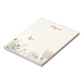 Bloc-note Notepad decorated with wild plant illustrations (Tourné)