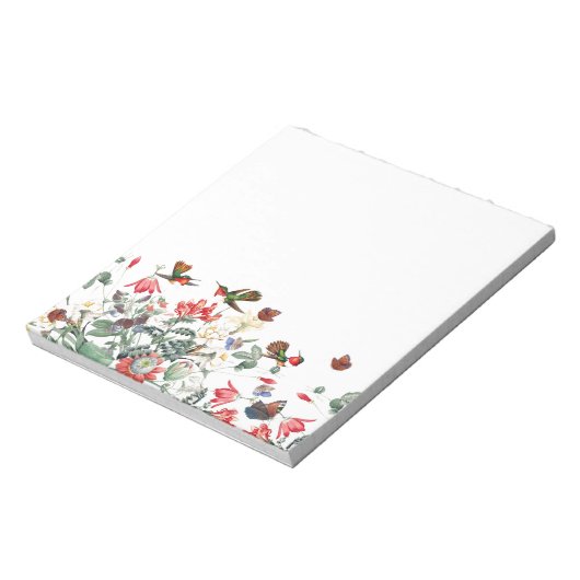 Bloc-note Notepad floral pour le jardin des papillons d'oise (Tourné)
