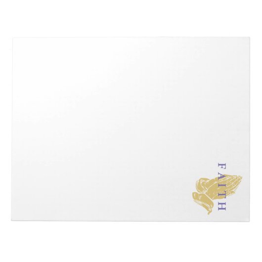 Bloc-note Notepad-Mains de la foi de prière (Devant)