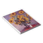 BLOC-NOTE NOTEPAD - MONET SUNFLOWERS (Incliné)