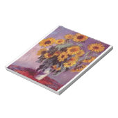 BLOC-NOTE NOTEPAD - MONET SUNFLOWERS (Tourné)