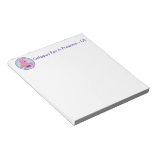 Bloc-note Notepad Octopus Pour Un Preemie US