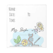 Bloc-note Notepad pour professeur de biologie (Devant)