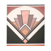 Bloc-note Notepad - Sangria Art Deco Fan Design (Devant)