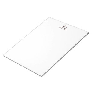 Bloc-note Notepad stationnaire pour homme en Brown