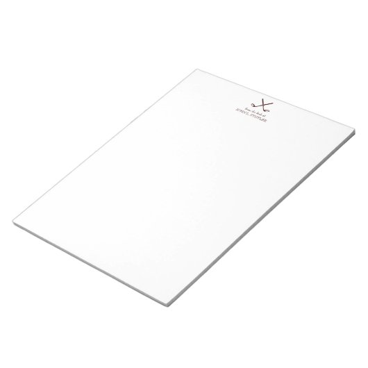 Bloc-note Notepad stationnaire pour homme en Brown (Incliné)
