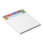 Bloc-note NOTEPAD STRIPES RAINBOW personnalisables (Incliné)