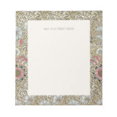 BLOC-NOTE NOTEPAD : WILLIAM MORRIS : CORNCOCKLE (Devant)