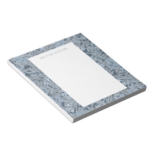 BLOC-NOTE NOTEPAD : WILLIAM MORRIS : JASMINE DESIGN (Incliné)