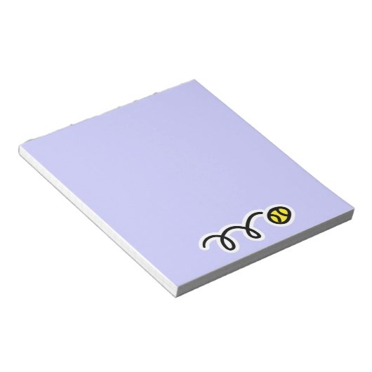 Bloc-note Notepad with cute tennis ball design (Incliné)