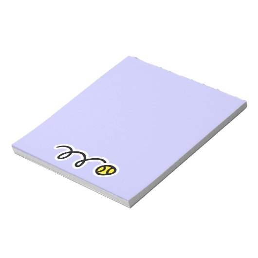 Bloc-note Notepad with cute tennis ball design (Tourné)