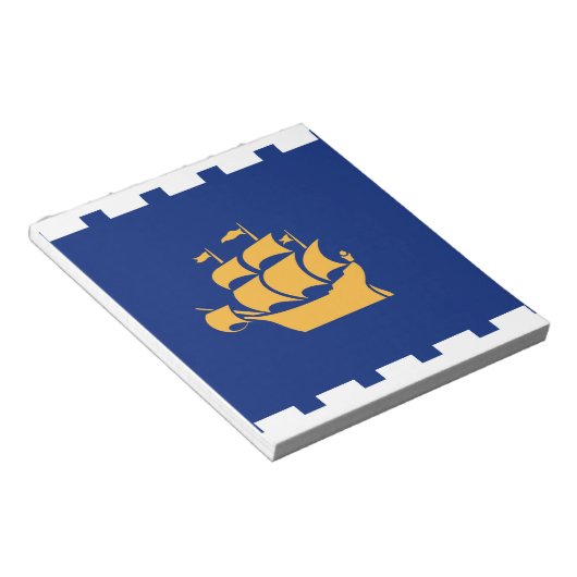 Bloc-note Notepad with Flag of Quebec City, Canada (Incliné)