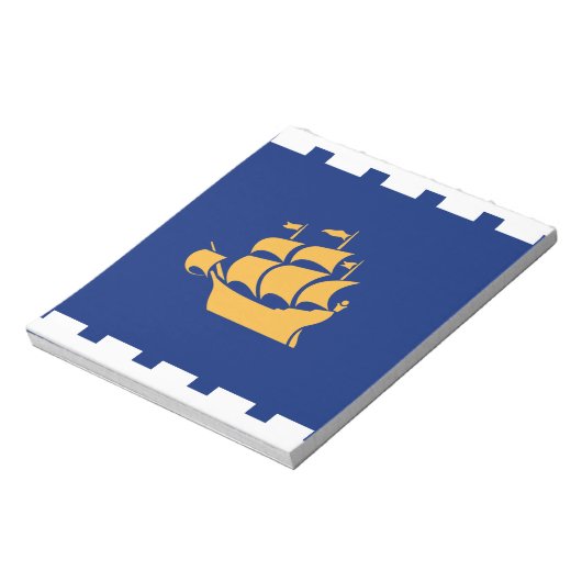 Bloc-note Notepad with Flag of Quebec City, Canada (Tourné)