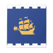 Bloc-note Notepad with Flag of Quebec City, Canada (Devant)