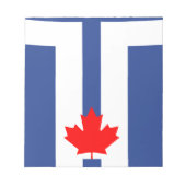 Bloc-note Notepad with Flag of Toronto, Canada (Devant)