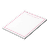 Bloc-note Notepadq rose minimaliste (Tourné)