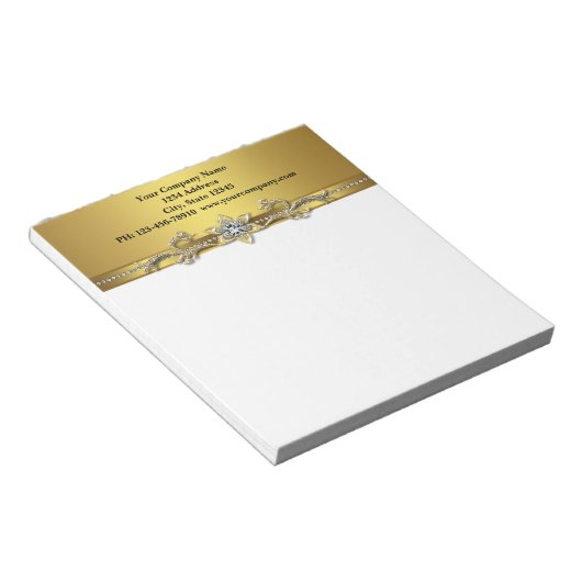 Bloc-note Notepads d'affaires Black Gold (Incliné)