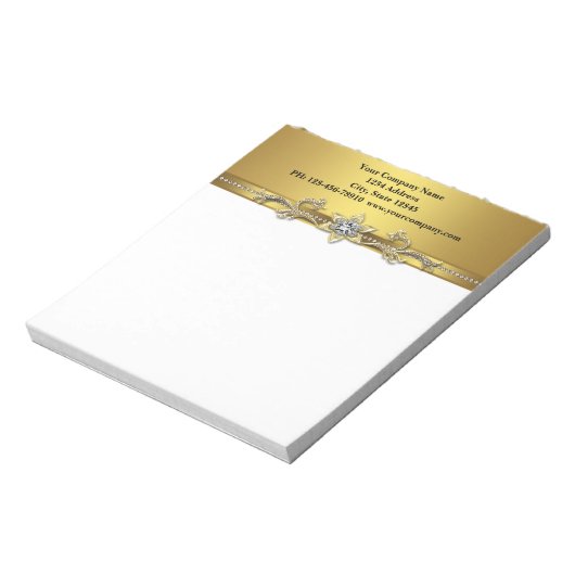 Bloc-note Notepads d'affaires Black Gold (Tourné)