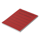 Bloc-note Notepads de rappel de médicaments (Tourné)