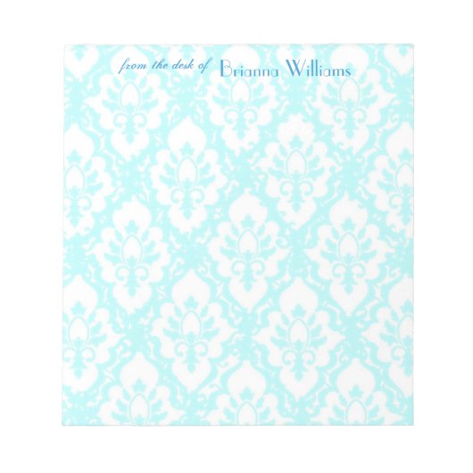 Bloc-note Notepads - Dentelle Turqouise (Devant)