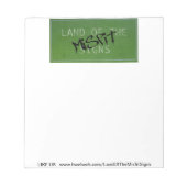 Bloc-note Notepads incorrects (Devant)