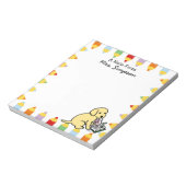 Bloc-note Notepads Labrador Jaune Personnalisé Curieux (Tourné)