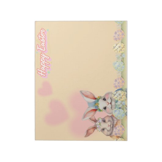 Bloc-note Notepads lapins de Pâques (Tourné)
