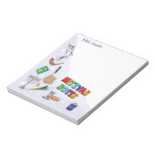Bloc-note Notepads Mitzvah personnalisés - Style 4 (Tourné)