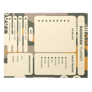 Bloc-note Notepads modernes géométriques Ramadan Planners