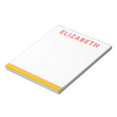 Bloc-note Notepads modernes personnalisés Preppy (Tourné)