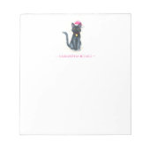 Bloc-note Notepads Noël Chat Noir (Devant)