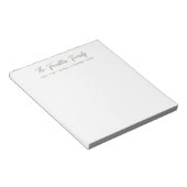 Bloc-note Notepads personnalisés simples pour les familles (Incliné)