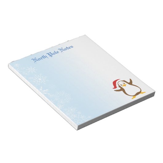 Bloc-note Notepads Pingouins de Noël (Incliné)