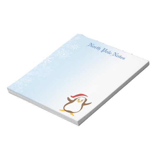 Bloc-note Notepads Pingouins de Noël (Tourné)
