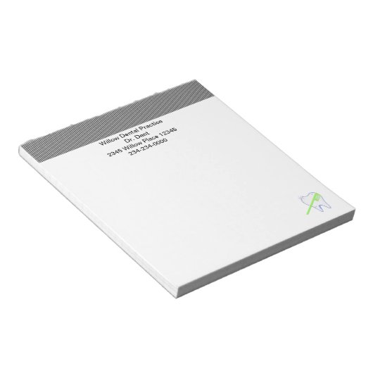 Bloc-note Notepads pour dentistes (Incliné)