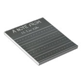 Bloc-note Notes à thème tableau noir (Incliné)