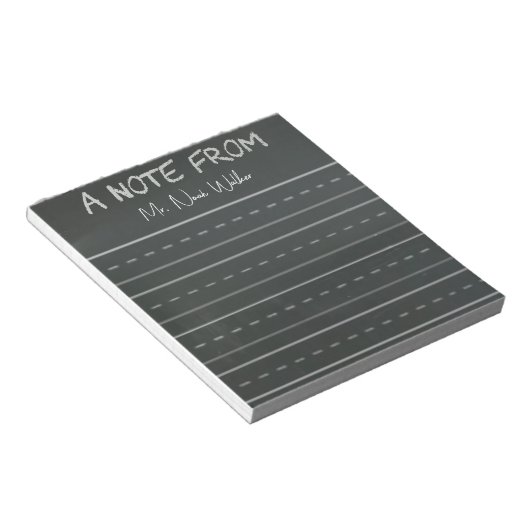 Bloc-note Notes à thème tableau noir (Incliné)