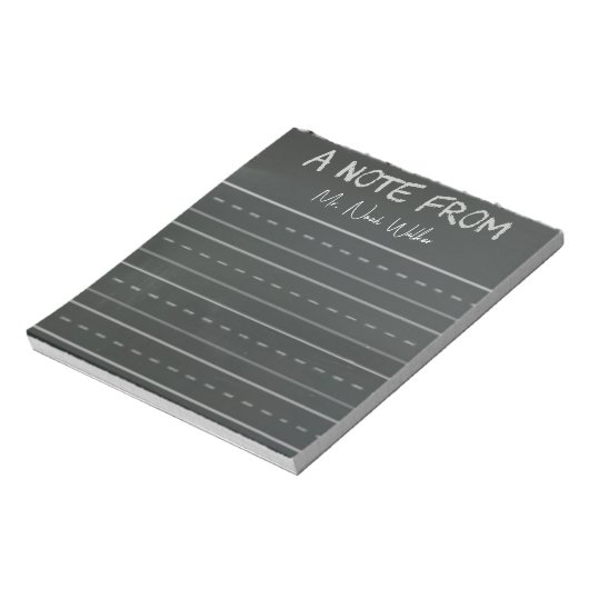 Bloc-note Notes à thème tableau noir (Tourné)