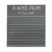 Bloc-note Notes à thème tableau noir (Devant)
