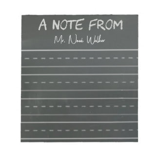Bloc-note Notes à thème tableau noir