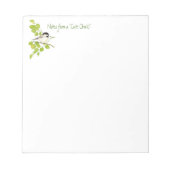 Bloc-note Notes amusantes de mignonette, poulet, oiseau (Devant)