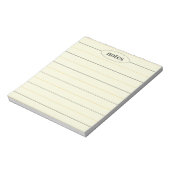Bloc-note Notes beiges Stationique et moderne (Tourné)