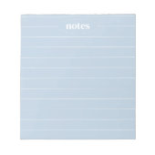 Bloc-note Notes Bleues Élégance et modernité (Devant)