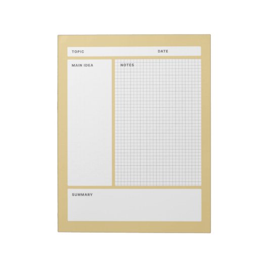 Bloc-note Notes Cornell (Graphique) (Tourné)