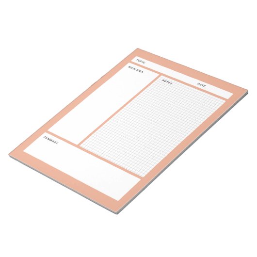 Bloc-note Notes Cornell (Graphique) (Incliné)