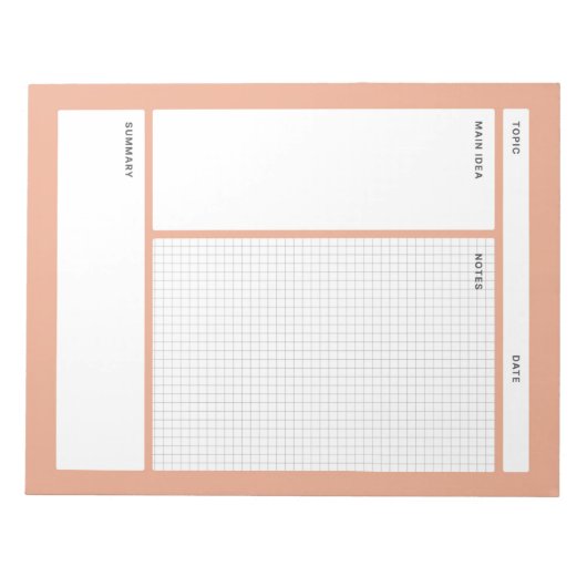 Bloc-note Notes Cornell (Graphique) (Devant)