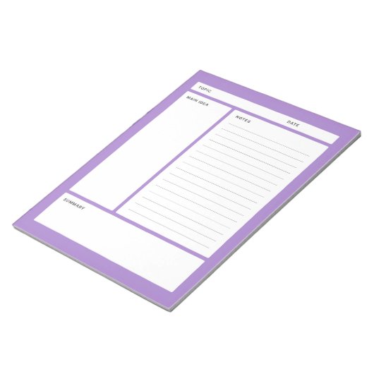 Bloc-note Notes Cornell (ligne) (Incliné)