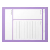 Bloc-note Notes Cornell (ligne) (Devant)