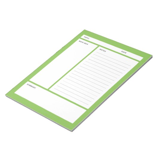 Bloc-note Notes Cornell (ligne) (Incliné)