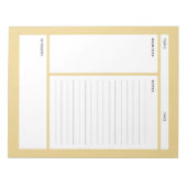 Bloc-note Notes Cornell (ligne) (Devant)